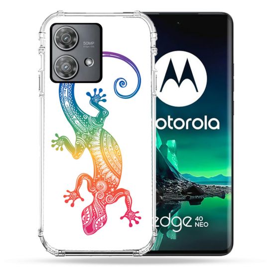 Coque Renforcée Pour Motorola Edge 40 Neo Animal Salamandre Color