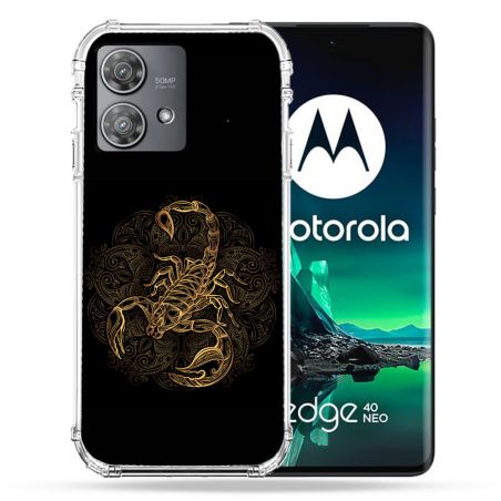 Coque Renforcée Pour Motorola Edge 40 Neo Animal Scorpion Fresque