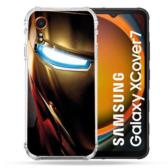 Coque Renforcée Pour Samsung Galaxy Xcover 7 Iron Man Casque