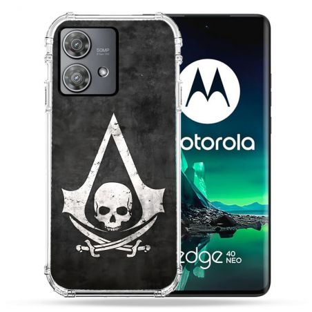 Coque Renforcée Pour Motorola Edge 40 Neo Assassin Creed Tete Mort