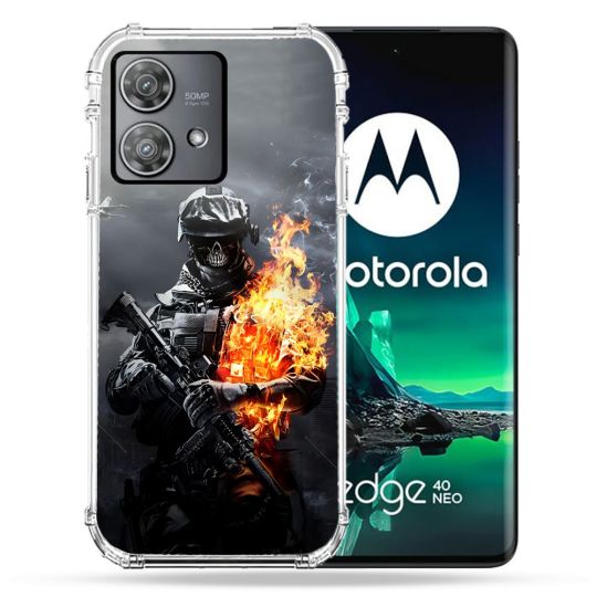 Coque Renforcée Pour Motorola Edge 40 Neo Call Of Duty Squelette