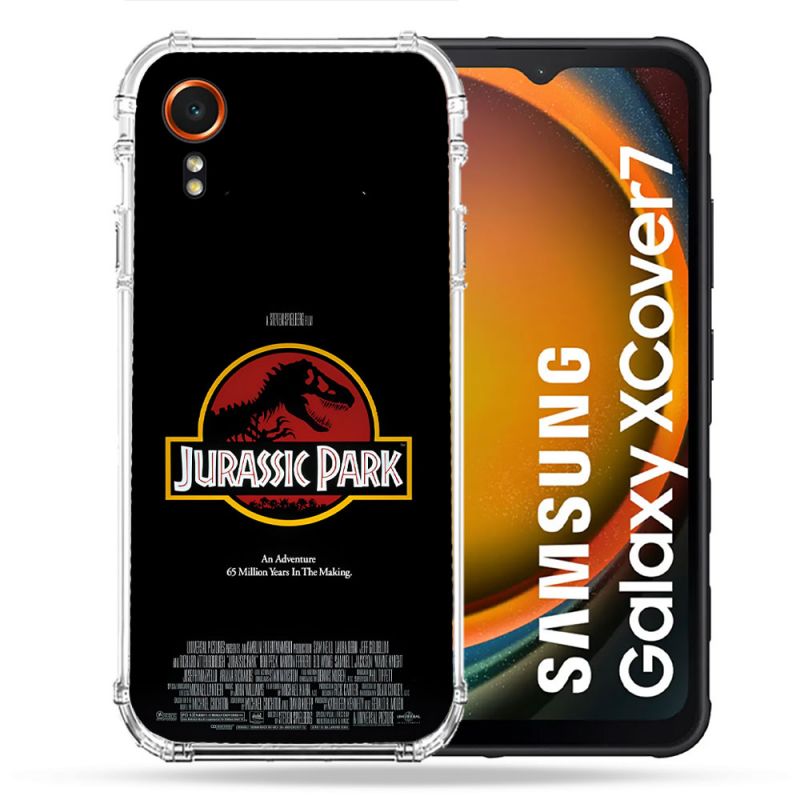 Coque Renforcée Pour Samsung Galaxy Xcover 7 Jurassik Park Affiche