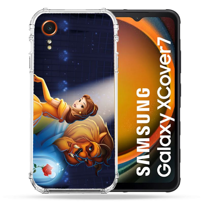 Coque Renforcée Pour Samsung Galaxy Xcover 7 La Belle et La Bête