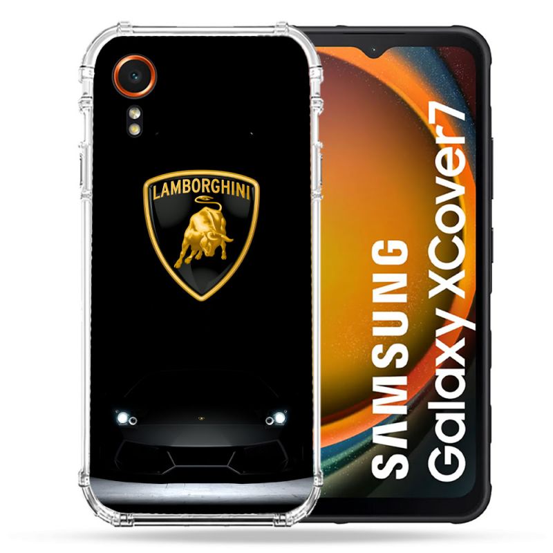 Coque Renforcée Pour Samsung Galaxy Xcover 7 Lamborghini Noir