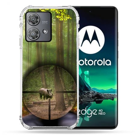 Coque Renforcée Pour Motorola Edge 40 Neo Chasse Sanglier Viseur