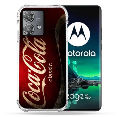Coque Renforcée Pour Motorola Edge 40 Neo Coca Cola Classique