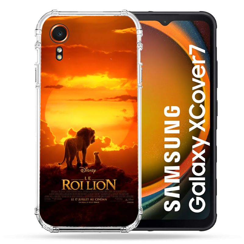 Coque Renforcée Pour Samsung Galaxy Xcover 7 Le Roi Lion Affiche