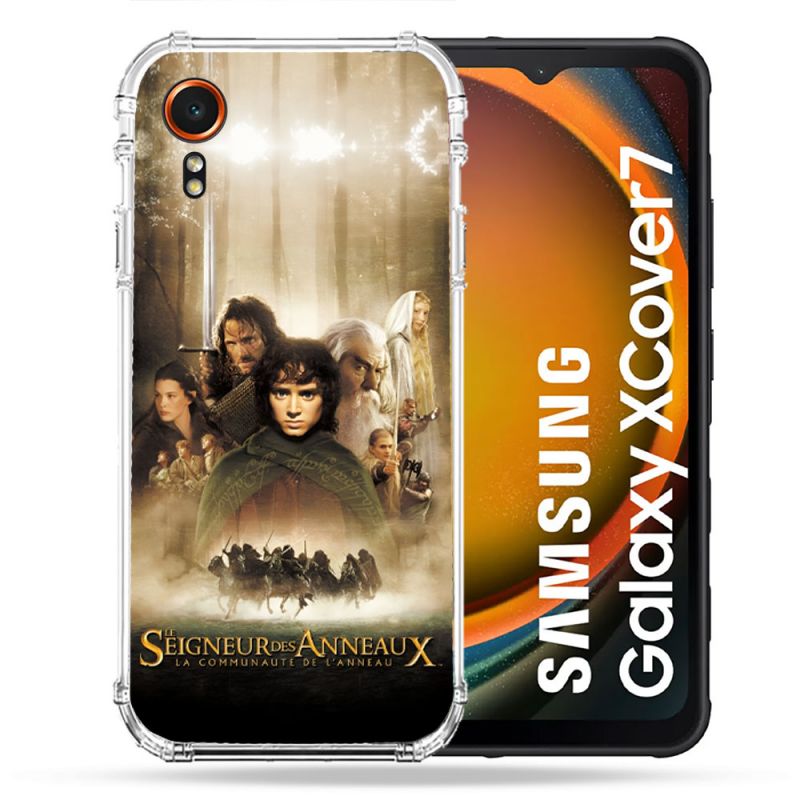 Coque Renforcée Pour Samsung Galaxy Xcover 7 Le seigneur Des Anneaux Affiche