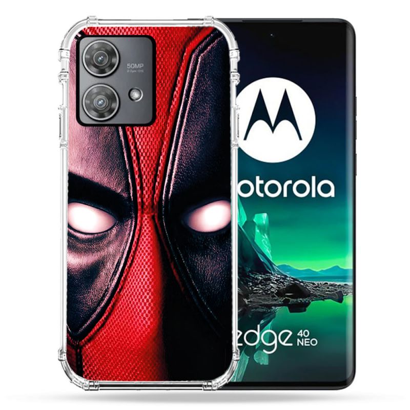 Coque Renforcée Pour Motorola Edge 40 Neo Deadpool Yeux