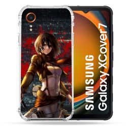 Coque Renforcée Pour Samsung Galaxy Xcover 7 Manga Attaque Titans Mikasa