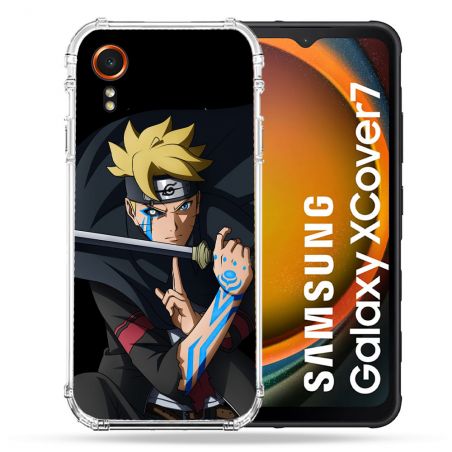 Coque Renforcée Pour Samsung Galaxy Xcover 7 Manga Boruto Tatouage