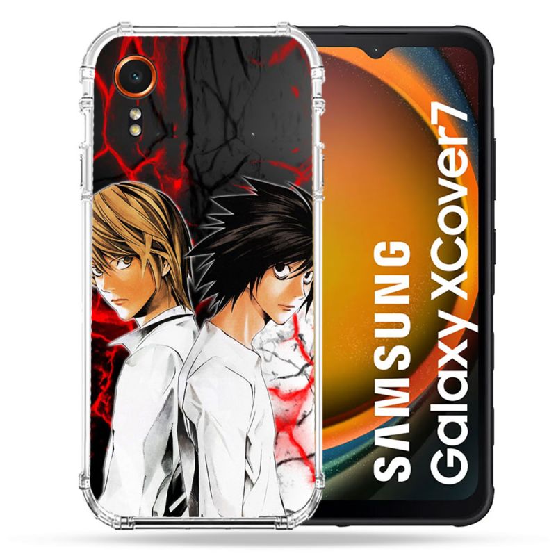 Coque Renforcée Pour Samsung Galaxy Xcover 7 Manga Death Note Duo