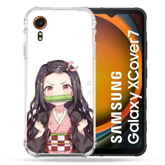 Coque Renforcée Pour Samsung Galaxy Xcover 7 Manga Demon Slayer Nezuko