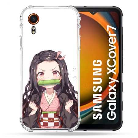 Coque Renforcée Pour Samsung Galaxy Xcover 7 Manga Demon Slayer Nezuko