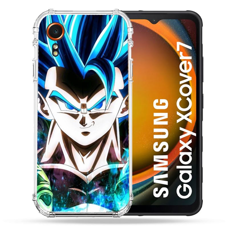 Coque Renforcée Pour Samsung Galaxy Xcover 7 Manga Dragon Ball Gogeta Visage