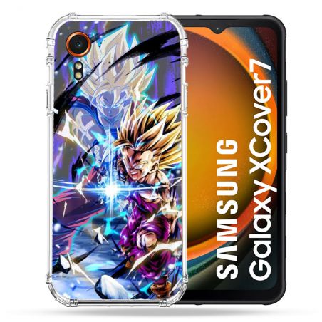 Coque Renforcée Pour Samsung Galaxy Xcover 7 Manga Dragon Ball Sangohan Duo