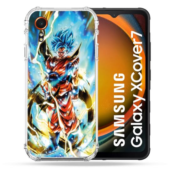 Coque Renforcée Pour Samsung Galaxy Xcover 7 Manga Dragon Ball Sangoku Blanc