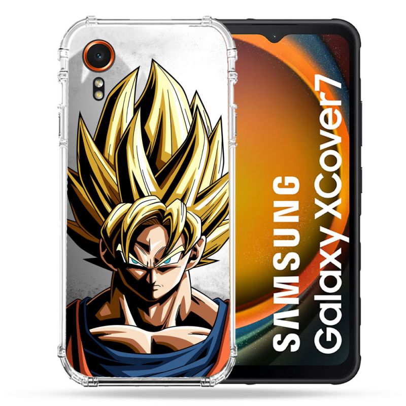 Coque Renforcée Pour Samsung Galaxy Xcover 7 Manga Dragon Ball Sangoku Portrait