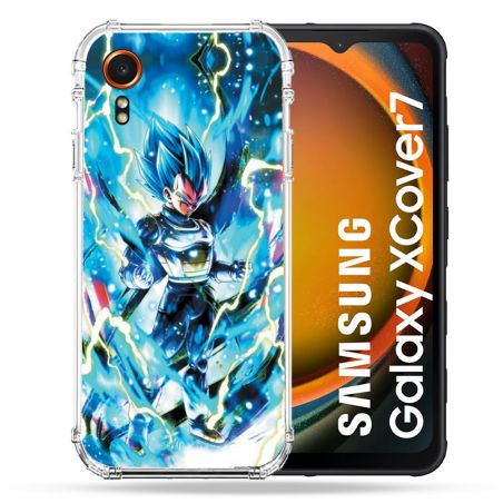 Coque Renforcée Pour Samsung Galaxy Xcover 7 Manga Dragon Ball Vegeta Bleu