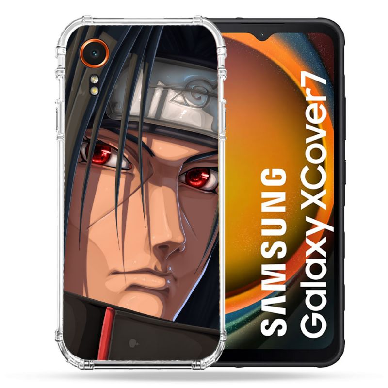 Coque Renforcée Pour Samsung Galaxy Xcover 7 Manga Naruto Itachi Visage