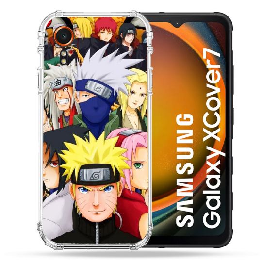Coque Renforcée Pour Samsung Galaxy Xcover 7 Manga Naruto Team