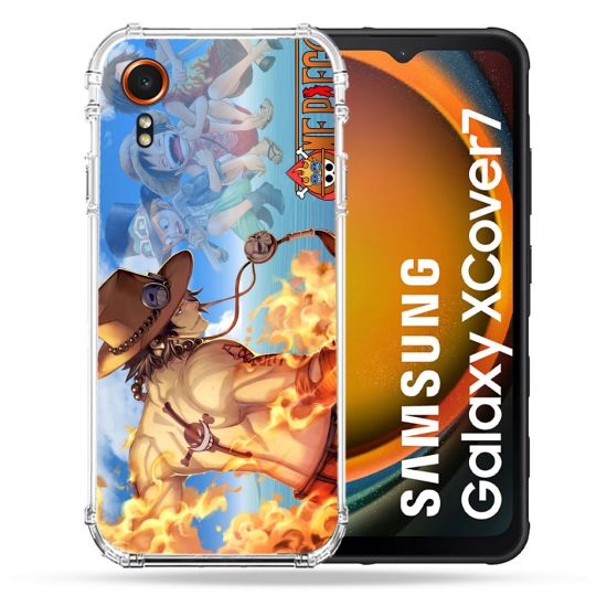 Coque Renforcée Pour Samsung Galaxy Xcover 7 Manga One Piece Ace Color