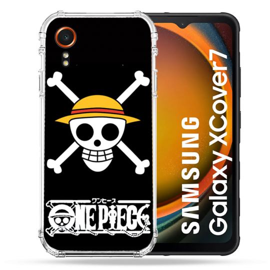 Coque Renforcée Pour Samsung Galaxy Xcover 7 Manga One Piece Tete de Mort