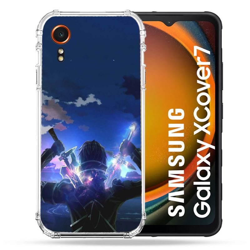 Coque Renforcée Pour Samsung Galaxy Xcover 7 Manga SAO sword Art Online Epee