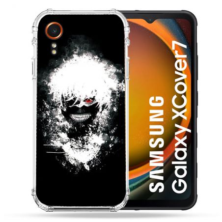 Coque Renforcée Pour Samsung Galaxy Xcover 7 Manga Tokyo Ghoul Kaneki Tag
