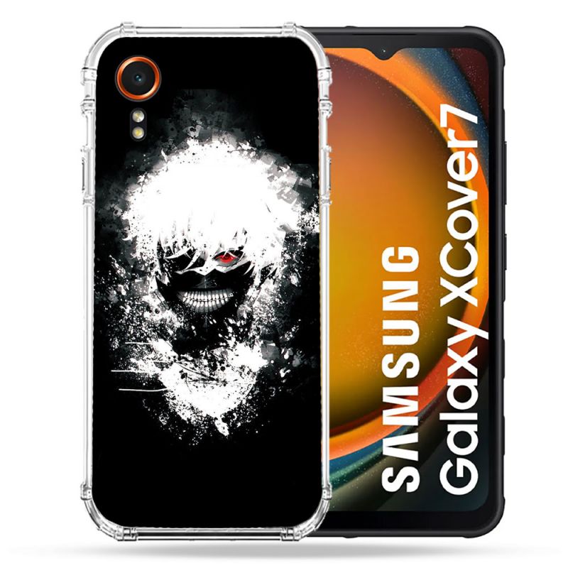Coque Renforcée Pour Samsung Galaxy Xcover 7 Manga Tokyo Ghoul Kaneki Tag
