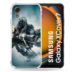 Coque Renforcée Pour Samsung Galaxy Xcover 7 Moto Cross Ombre