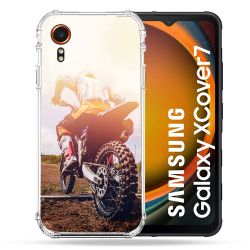 Coque Renforcée Pour Samsung Galaxy Xcover 7 Moto Cross Soleil