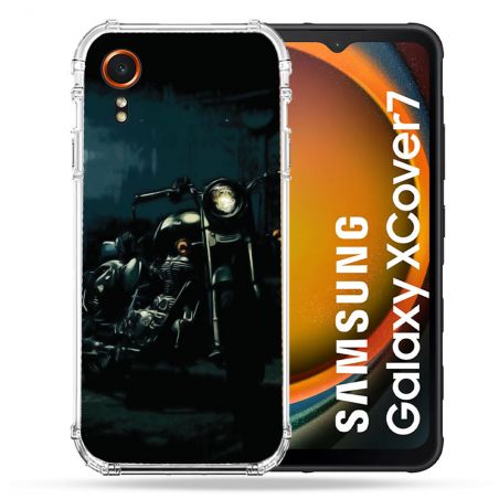 Coque Renforcée Pour Samsung Galaxy Xcover 7 Moto Harley Vintage