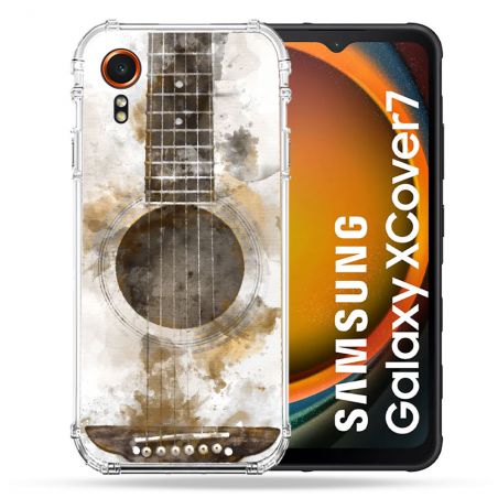 Coque Renforcée Pour Samsung Galaxy Xcover 7 Musique Guitare Tag