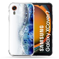 Coque Renforcée Pour Samsung Galaxy Xcover 7 Musique Partition Vague