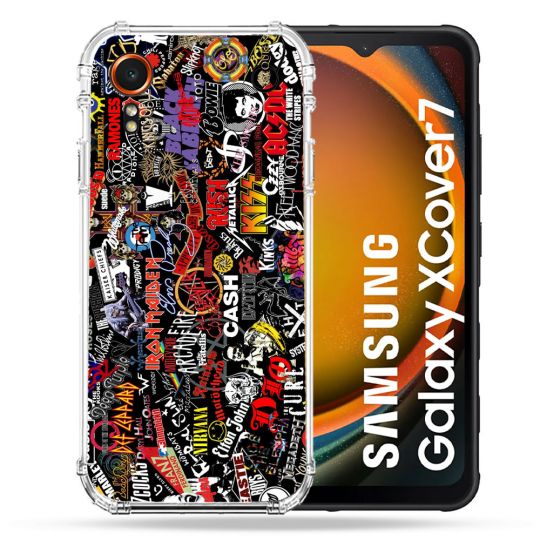 Coque Renforcée Pour Samsung Galaxy Xcover 7 Musique Rock Groupe