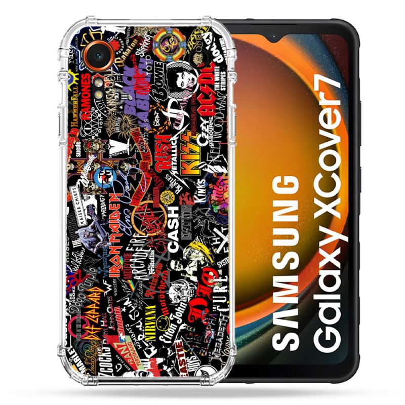 Coque Renforcée Pour Samsung Galaxy Xcover 7 Musique Rock Groupe