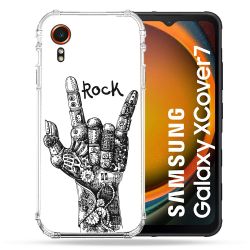 Coque Renforcée Pour Samsung Galaxy Xcover 7 Musique Rock Main
