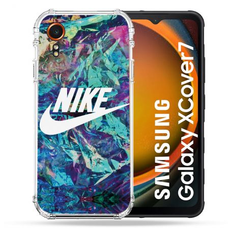 Coque Renforcée Pour Samsung Galaxy Xcover 7 Nike Turquoise