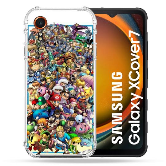 Coque Renforcée Pour Samsung Galaxy Xcover 7 Nintendo