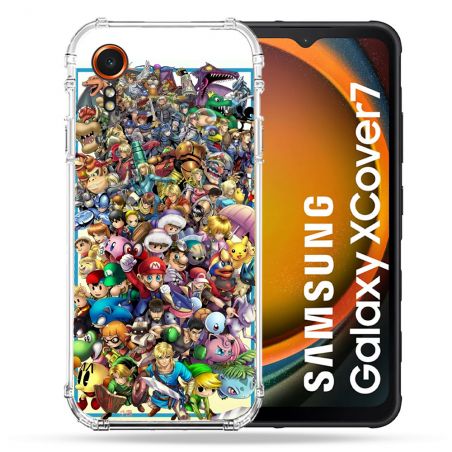 Coque Renforcée Pour Samsung Galaxy Xcover 7 Nintendo