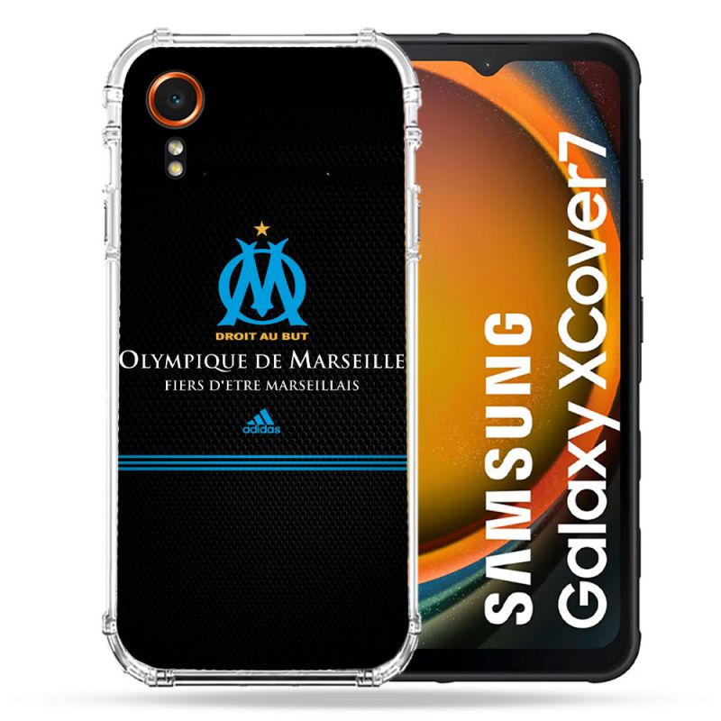 Coque Renforcée Pour Samsung Galaxy Xcover 7 Olympique Marseille OM Fier etre Marseillais
