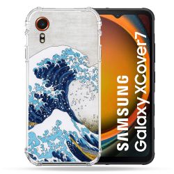 Coque Renforcée Pour Samsung Galaxy Xcover 7 Peinture La Grande Vague