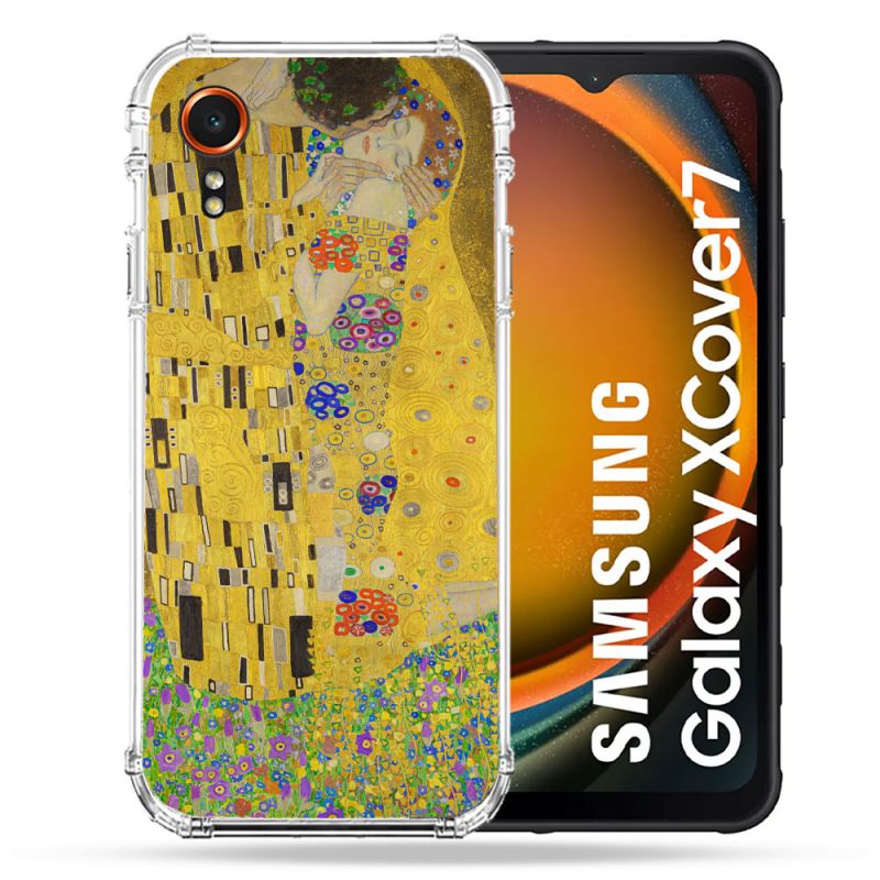 Coque Renforcée Pour Samsung Galaxy Xcover 7 Peinture Le Baiser