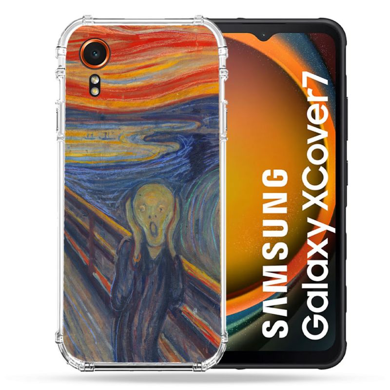 Coque Renforcée Pour Samsung Galaxy Xcover 7 Peinture Le Cri