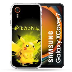 Coque Renforcée Pour Samsung Galaxy Xcover 7 Pokemon Pikachu Eclair