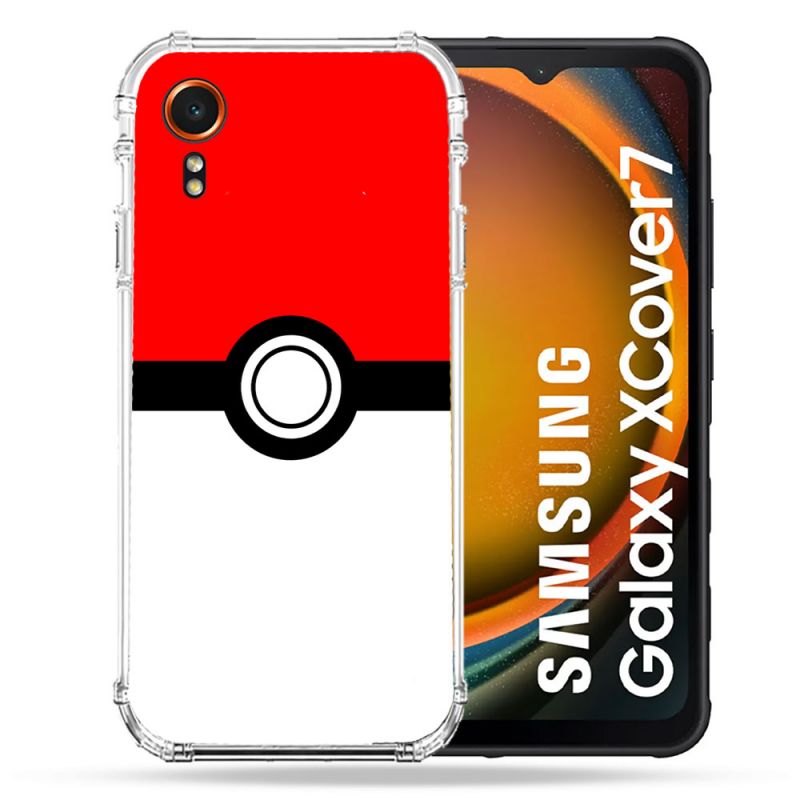 Coque Renforcée Pour Samsung Galaxy Xcover 7 Pokemon Pokeball