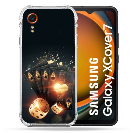 Coque Renforcée Pour Samsung Galaxy Xcover 7 Poker Des