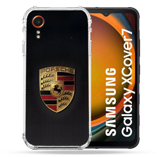 Coque Renforcée Pour Samsung Galaxy Xcover 7 Porsche Carbone