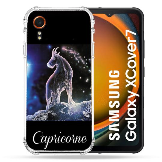 Coque Renforcée Pour Samsung Galaxy Xcover 7 Signe Zodiaque 2 Capricorne